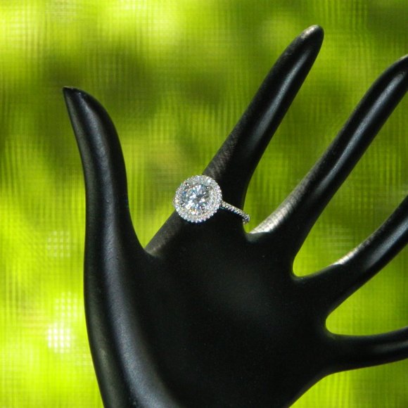 Diamonelle .925 Sterling Silver Plated Ring & Pendant with Chain Set Size 7 or 8 - Picture 12 of 12